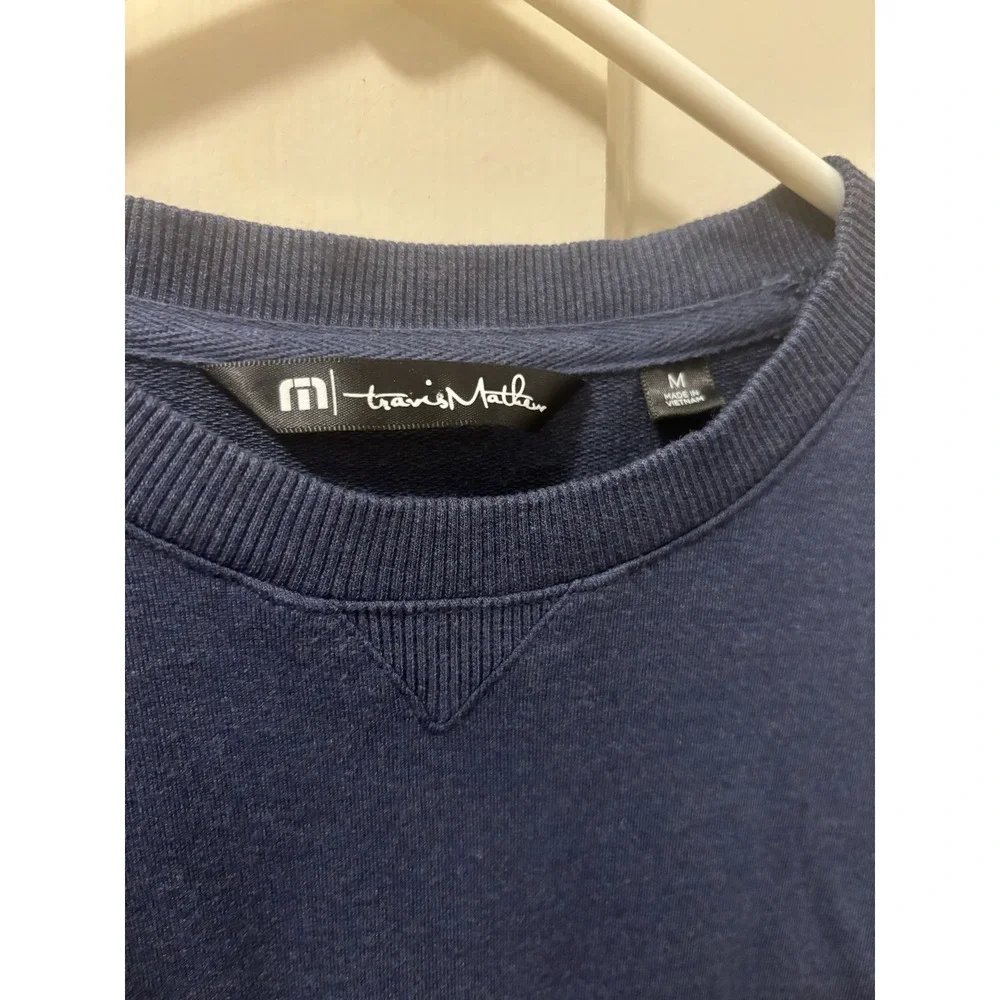 Travis Mathew Crew Neck Sweater‎ Sweatshirt Modal Blend Golf Sz Medium Logo